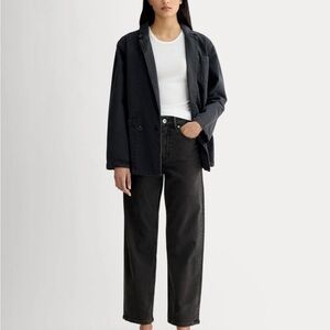 Women's way high Everlane Black Jeans w/frayed edge